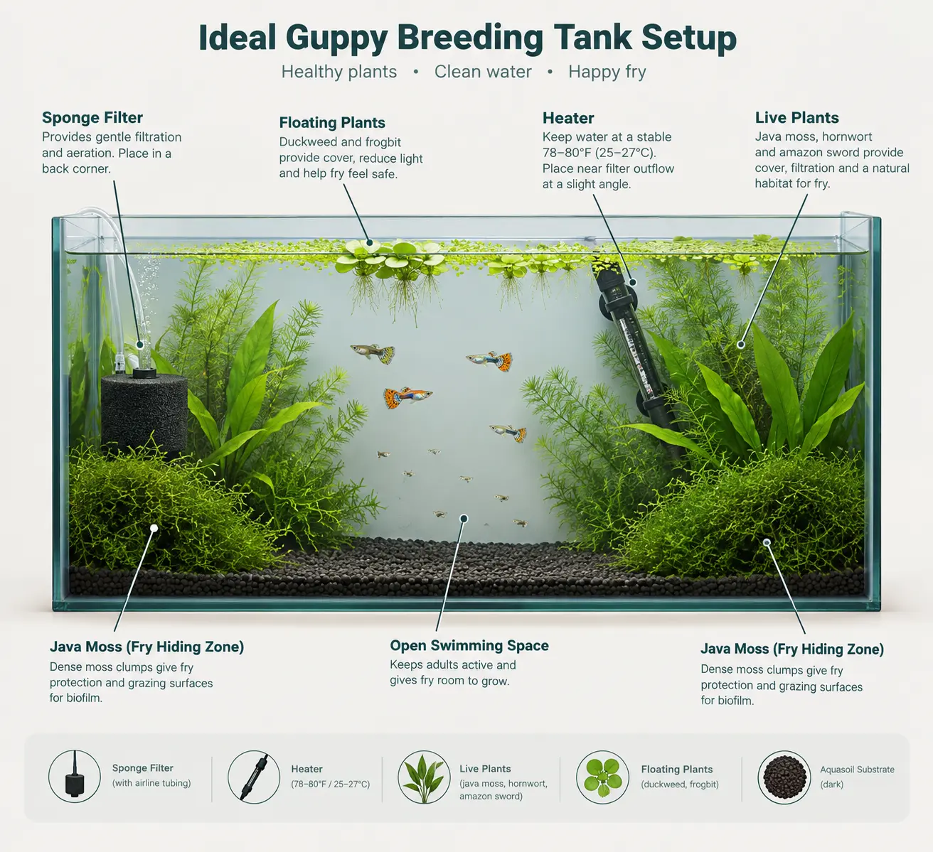 Setting Up a Guppy Breeding Tank