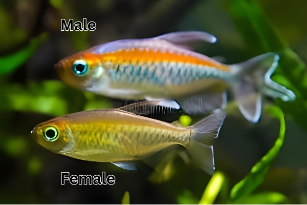 congo tetra male vs female pictures